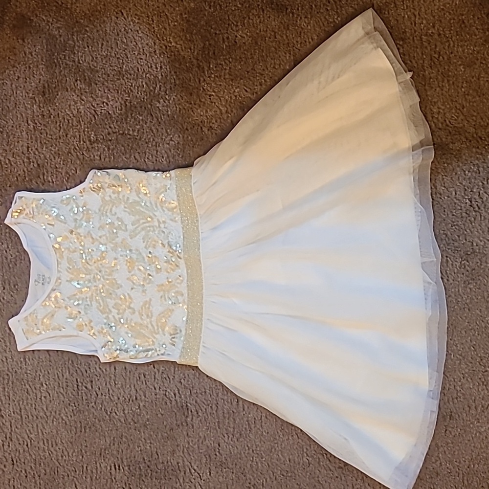 Cream and Gold tutu bottom dress
